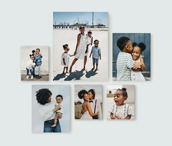 Moderná asymetrická stena fotogalérie